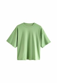 RELAXED FIT CREW NECK - Marškinėliai su spaudiniu - matcha green