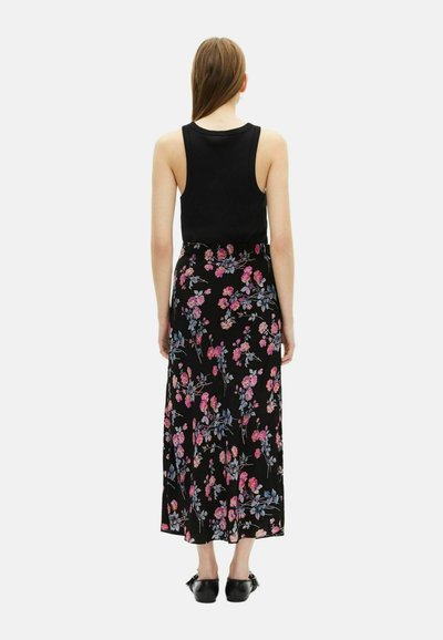 The Kooples A-lijn rok - black pink