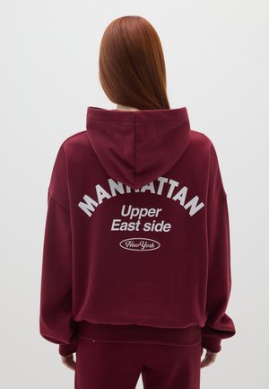 Hoodie - claret red