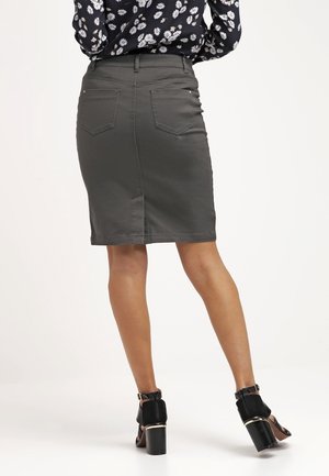 Jupe femme longue Célestine noire à pois satinée taille élastique – Shop