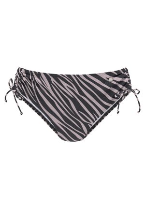 BIKINI PANTS GATHERED - Bikiniunderdel - black/white