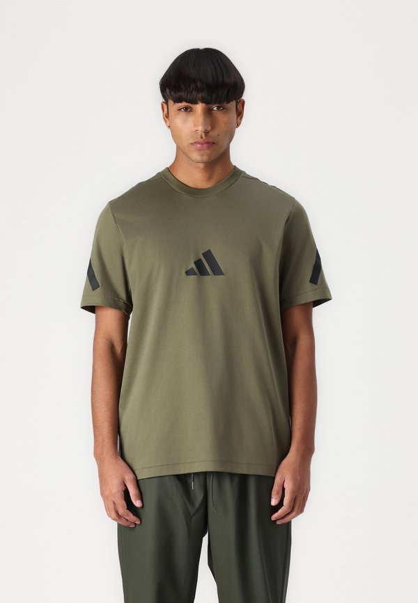 Print T-shirt - olive strata