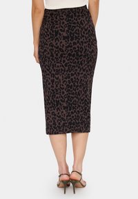 Saint Tropez ZHILASZ  - Uska suknja - chocolate brown leopard