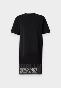 RELAXED GRAPHIC TEE DRESS - Trikotaažkleit - black