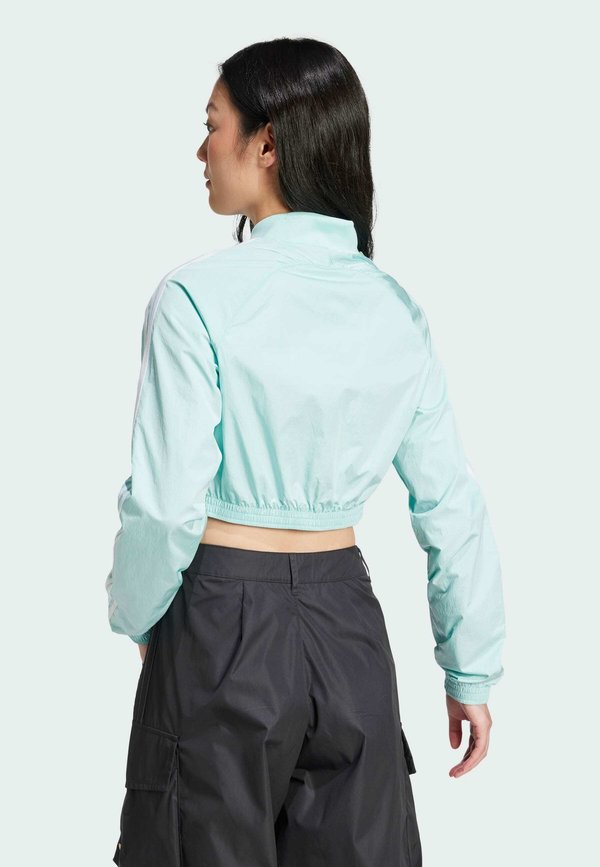 ADICOLOR TEAMGEIST CROPPED TRACK - Bomber Jacket - semi flash aqua4