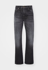 PANT STONE WASH EMBOSSED  - Džínsy s rovným strihom - medium black