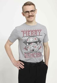 Star Wars STAR WARS: CLASSIC SITH SWEATER UNISEX - Triko s potiskem - melange grey