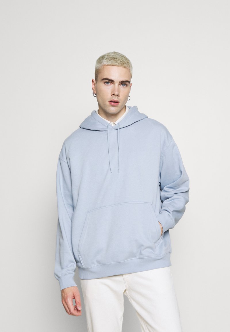 Weekday Sweatshirt com capuz - light blue