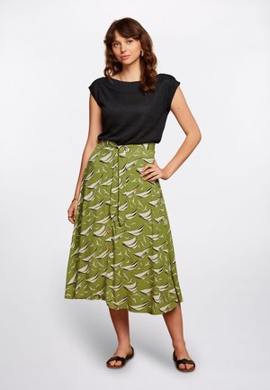 A-line skirt - woodbine green