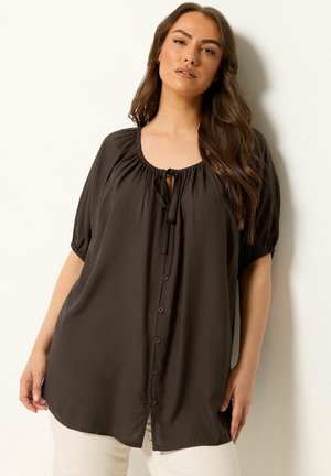 Yours Clothing, PLUS SIZE CASUAL TOPS - Blouse - chocolate