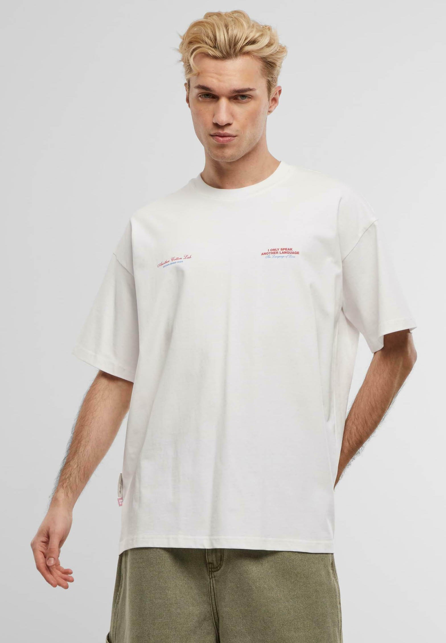 Another Cotton Lab Print T-shirt - white - Zalando.ie