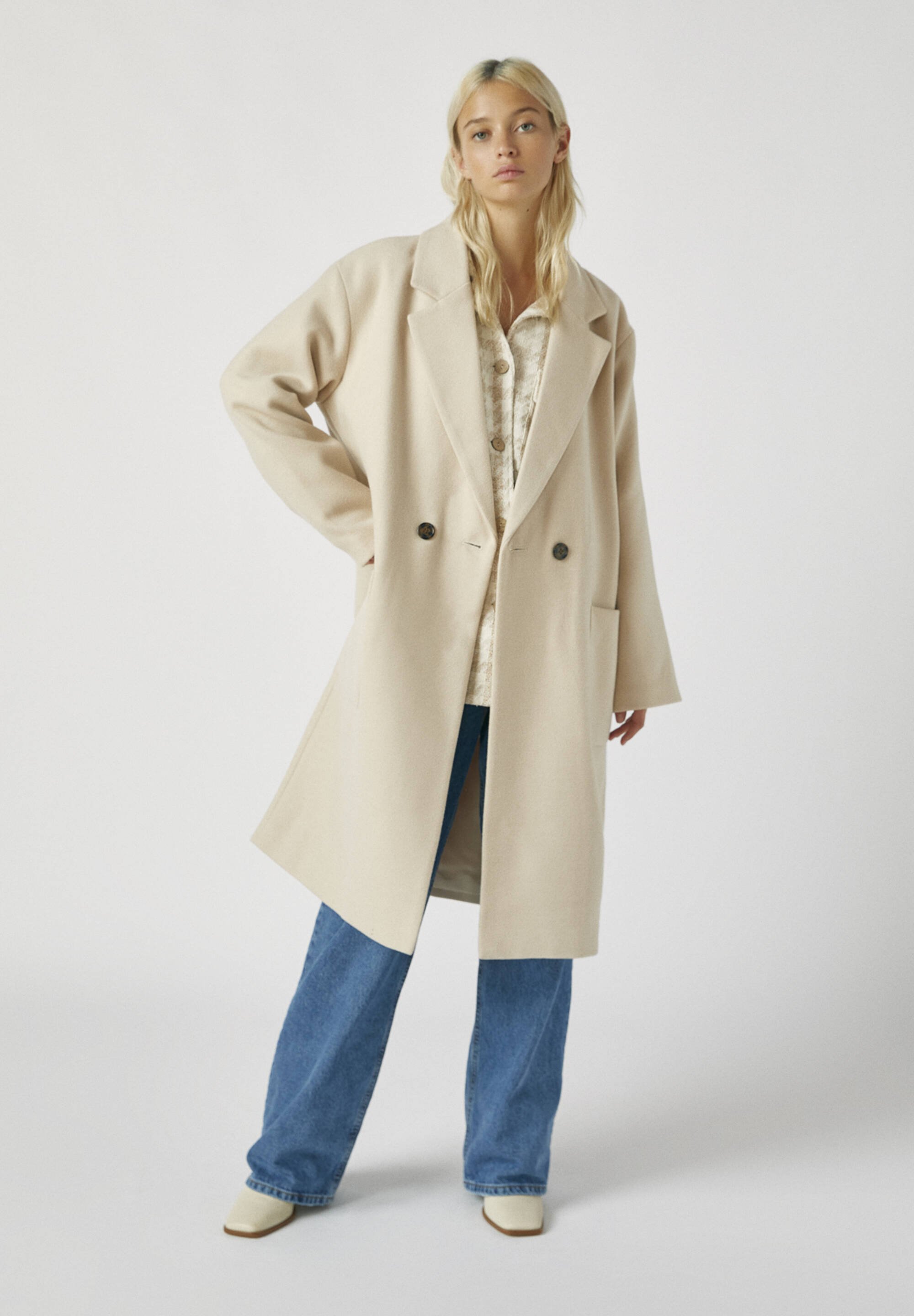 manteau pull&bear