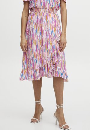 BYMMJOELLA LONG FRILL  - A-line skirt - pink sachet mix