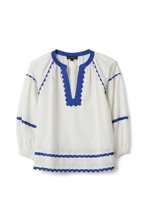 PIOMBO, Blusa - white blue