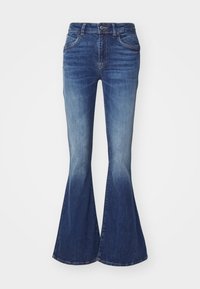 NOVI - Calças de ganga à boca de sino - blue denim