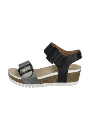 Josef Seibel Sandály na platformě - basalt kombi