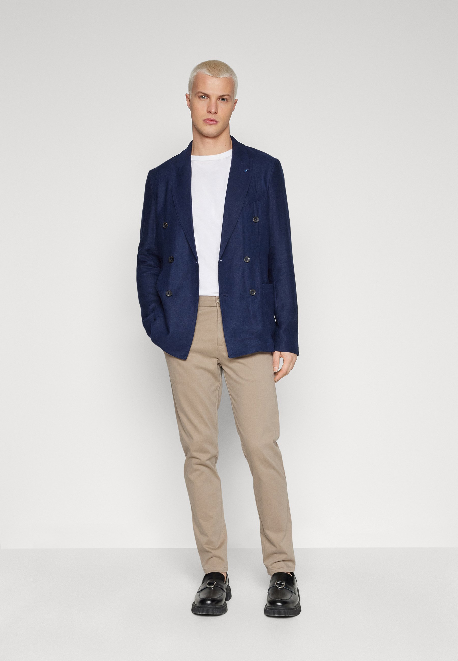 Scotch & Soda BLEND DOUBLE BREASTED - Suit jacket - navy blue/dark