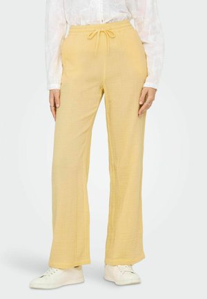 JDYTHEIS LIFE WIDE - Pantalon classique - pale banana