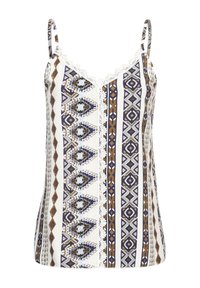 TRÄGER MIT BORDÜRE - Top - white