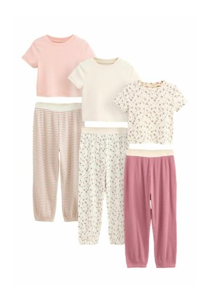 REGULAR FIT -  JOGGERS SET 3 PACK  - Pyjama set - pink ditsy floral