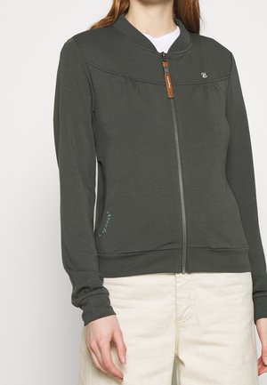 Mikina na zip - green