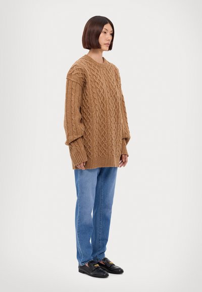 MOSCHINO MAGLIA - Striktrøje - marrone