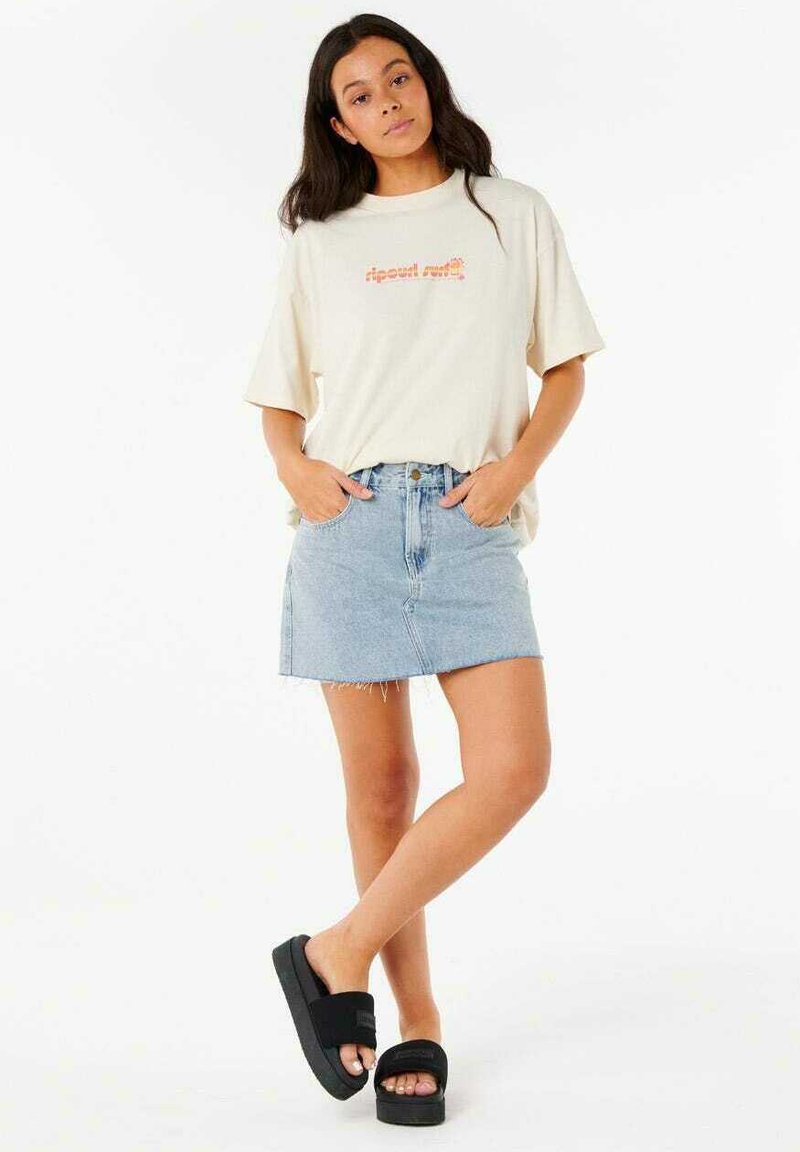 Rip Curl T-shirt print beige