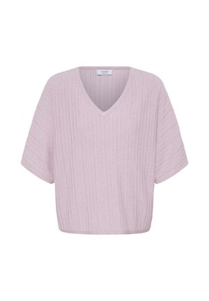 b.young BYMOBBE VNECK JUMPER 2 - Majica kratkih rukava s printom - parfait pink