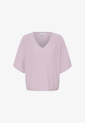 b.young BYMOBBE VNECK JUMPER 2 - Tričko s potlačou - parfait pink