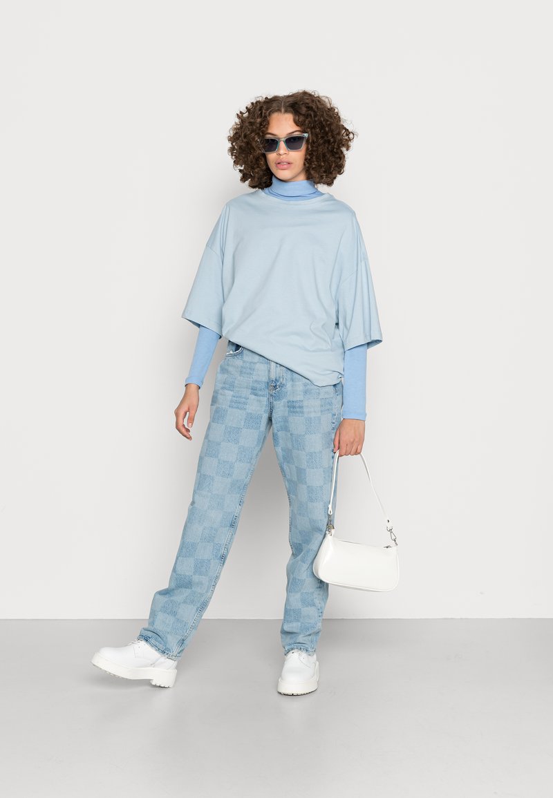 Damen T-Shirts | Even&Odd T-Shirt basic light blue/hellblau - IW40113 Damen T-Shirts | Even&Odd T-Shirt basic light blue/hellblau - IW40113