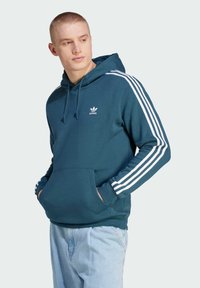 adidas Originals - 3 STRIPES HOODY - Sweat à capuche - arctic night Image miniature 1