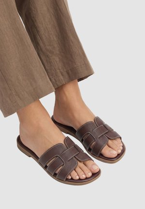 Jenny, Pantolette flach - brown