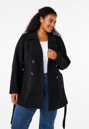 Zizzi Kurzmantel - black