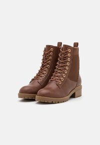 Anna Field Wide Fit Botins de atacadores - cognac