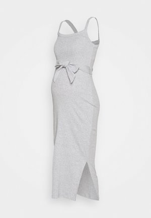 Jersey dress - mottled light grey