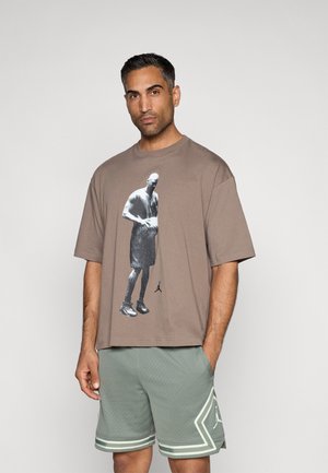 CREW - Sportfelső - olive grey/black