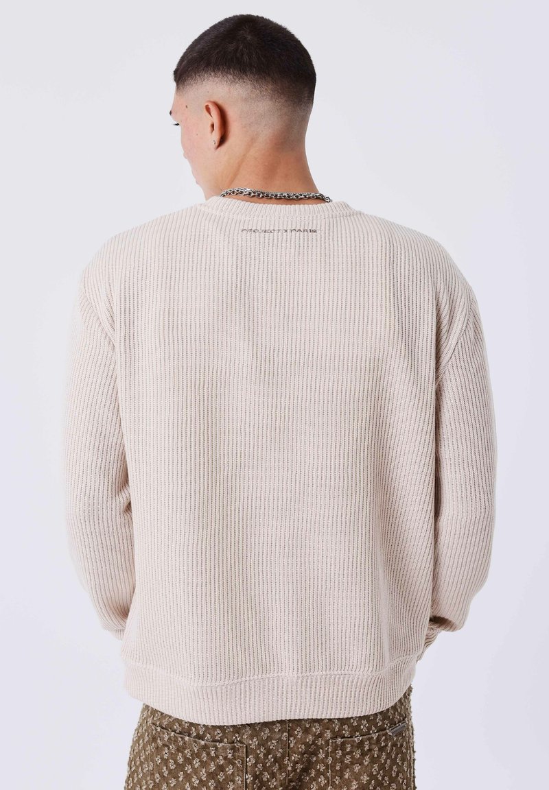 nmnstr② Project X Paris COL ROND PATCH POLARIS - Maglione - crème camel