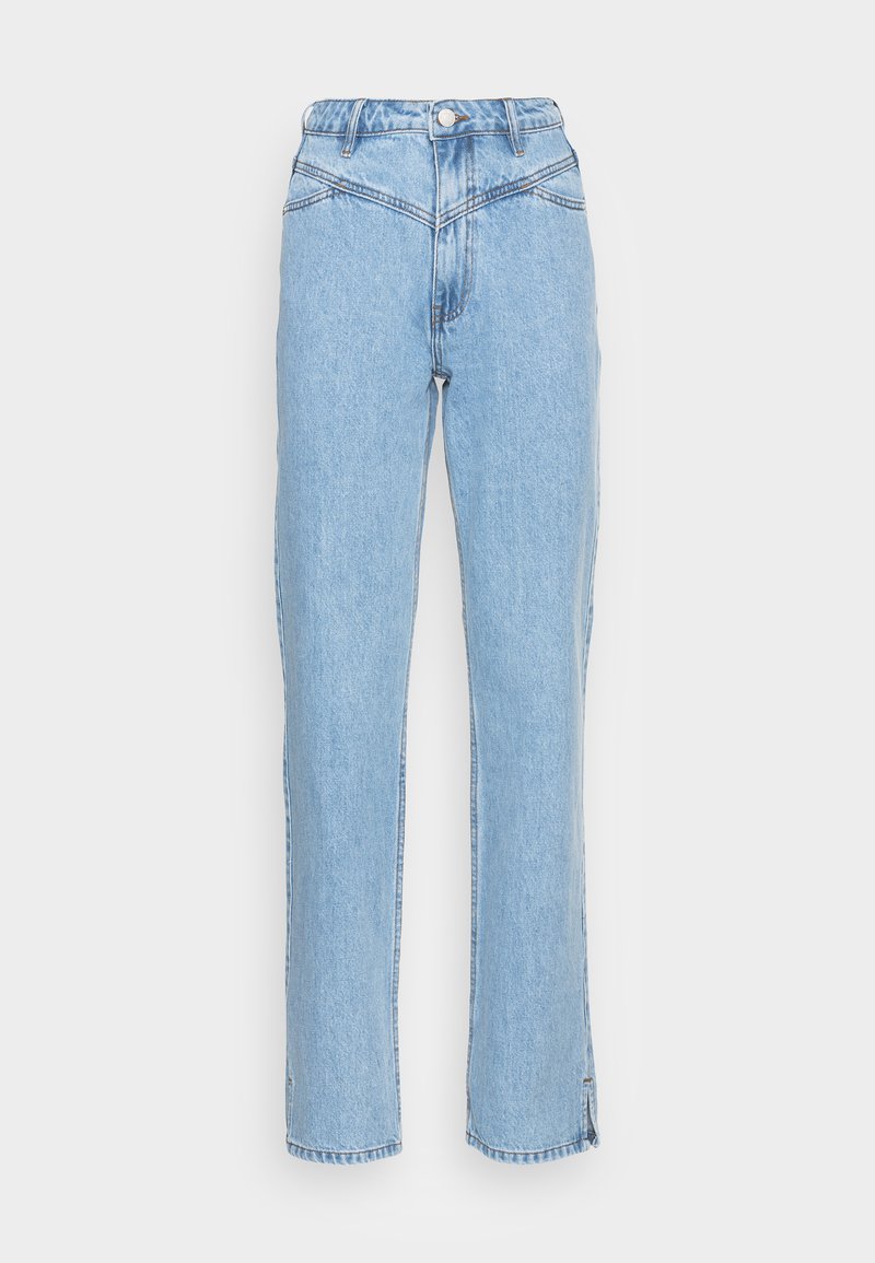 WRSTBHVR Straight leg jeans blauw WRSTBHVR Straight leg jeans blauw