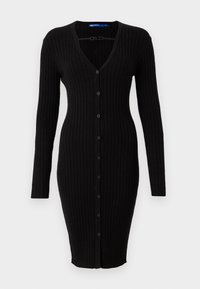 DRESS - Abito in maglia - black