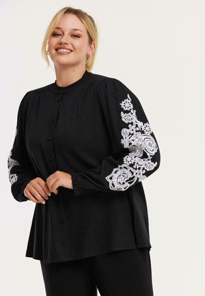 MIT DRUCK - Hemdbluse - black
