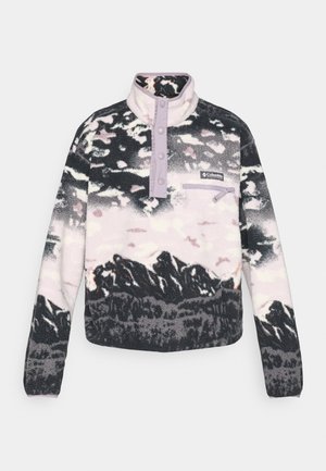 Columbia HELVETIA™ PRINTED CROPPED HALF SNAP - Fliisdžemper - shale purple sisters/shale purple