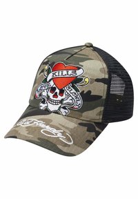 Ed Hardy LOVE-SLOWLY TWILL FRONT - Gorra - camo
