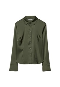 Overhemdblouse - mottled green