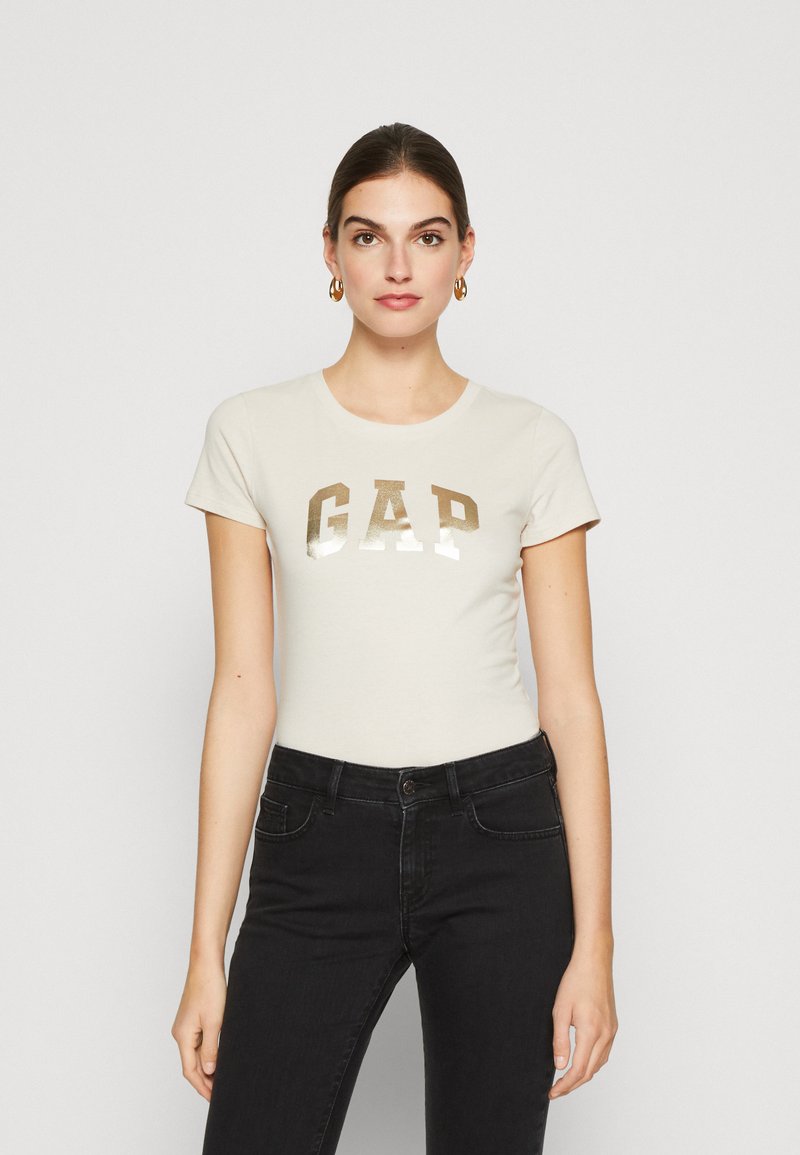 GAP TEE Tshirt print oyster shine/taupe Zalando.nl