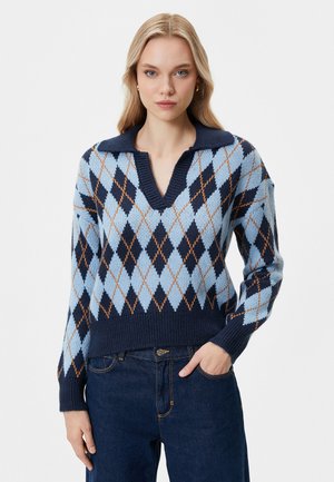 Strickpullover - light blue