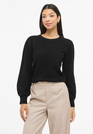 PULLOVER VIMABLE RUNDHALS - Džemper - black