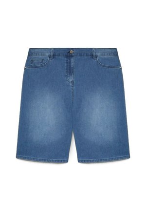 Fiorella Rubino, JEANS BERMUDA EFFETTO WASHED - Denimshorts - blu