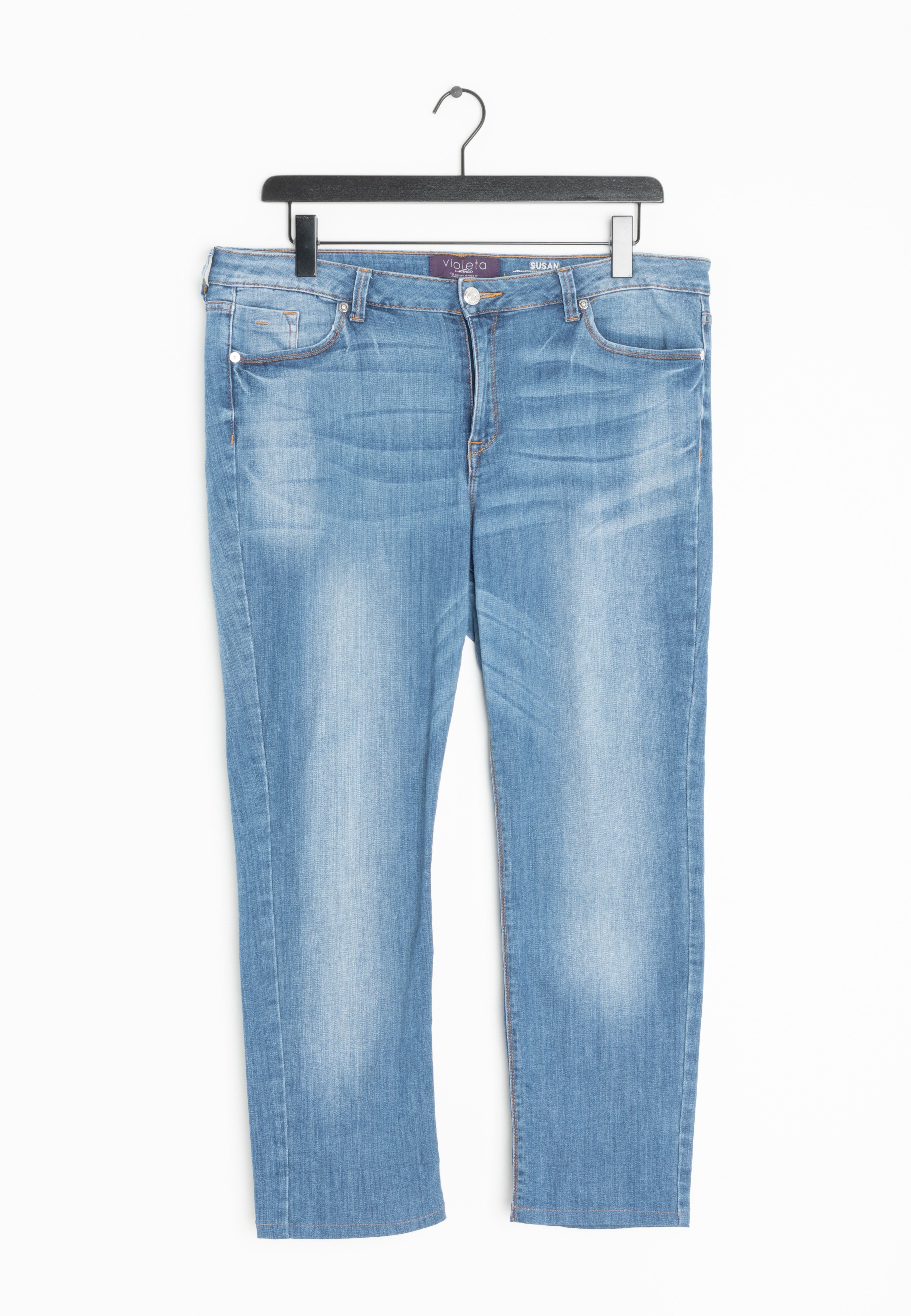 Violeta by Mango Vaqueros rectos - blue/azul - Zalando.es
