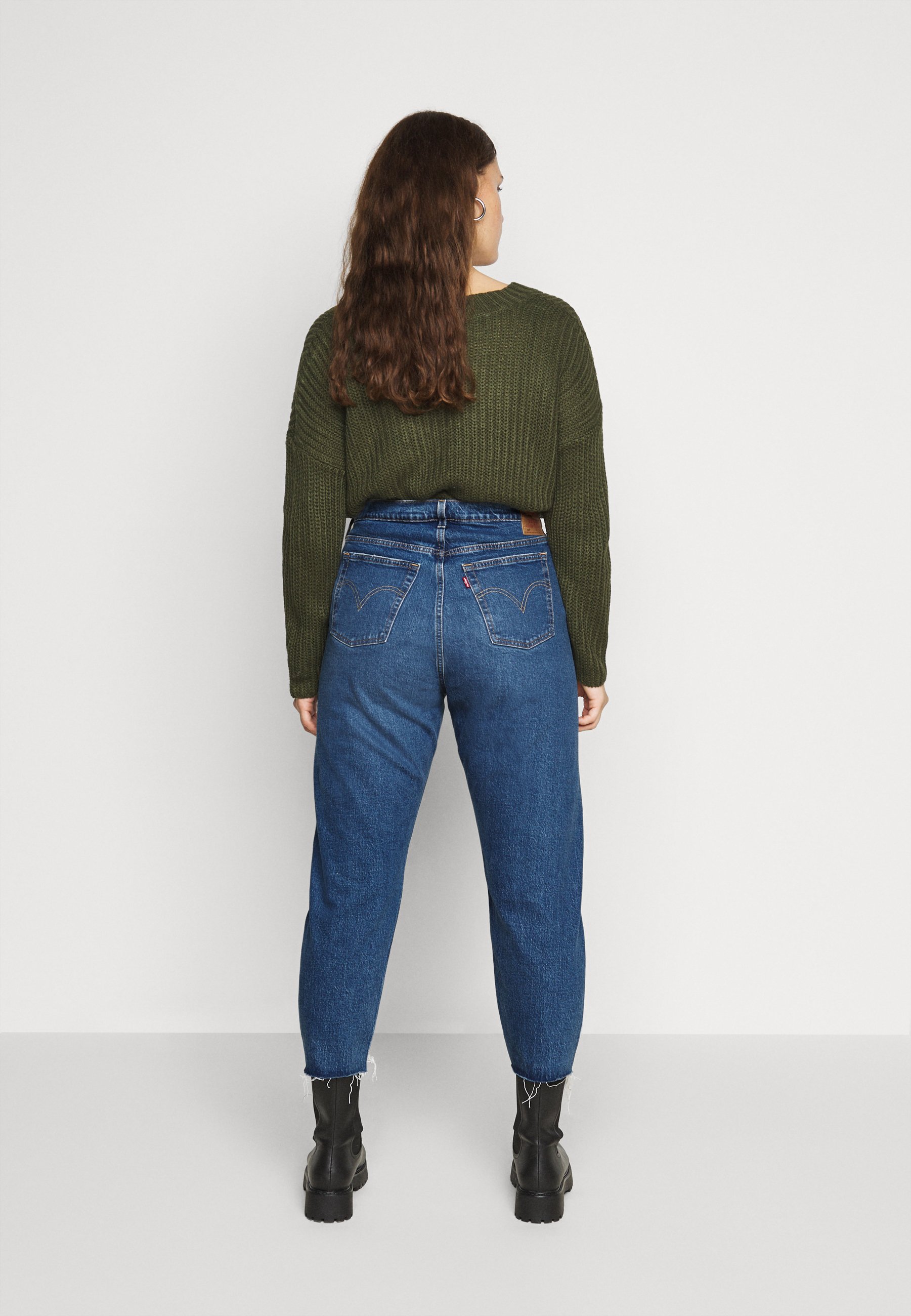 Levi's® Plus 501® CROP - Slim fit jeans - dark blue denim/dark-blue denim -  Zalando.co.uk