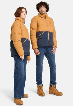 Winter jacket - wheat boot dark sapphire